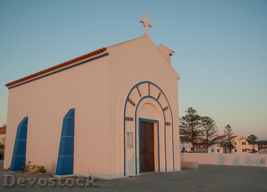 Devostock Portugal Church Sunset Religion