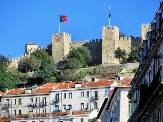 Devostock Portugal Lisbon Castle Fortress