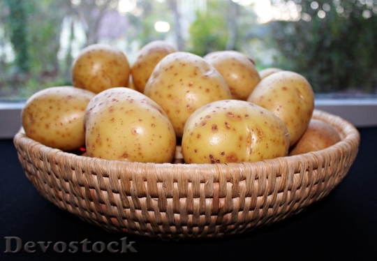 Devostock Potatoes Tubers Vegetable Fruit
