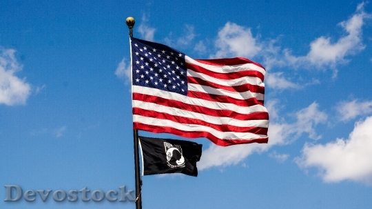 Devostock Pow Usa Flag Mia