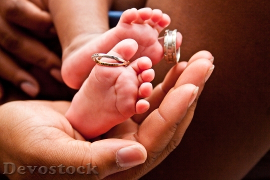 Devostock Pregnancy Baby Feet Baby