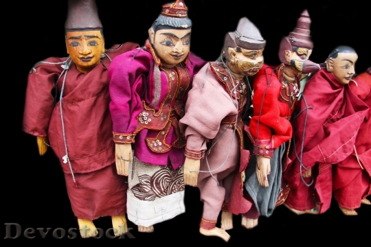 Devostock Puppets Marionette Dolls Toy