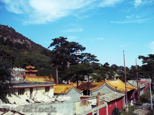 Devostock Qingliangsi Monastery Scenery 733134
