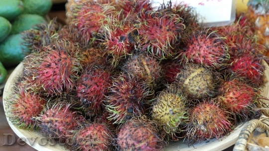 Devostock Rambutan Fruits Fruit Delicious 0