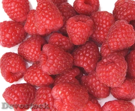 Devostock Raspberries Berries Red Fruit