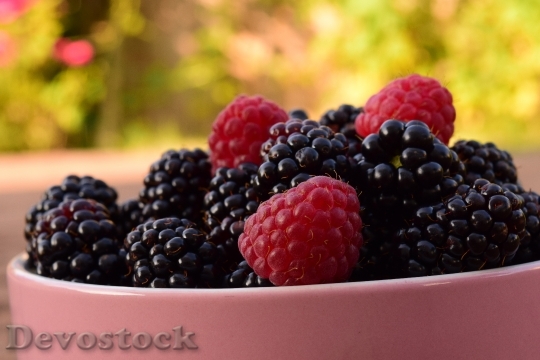 Devostock Raspberries Blackberries Fruits 1550459