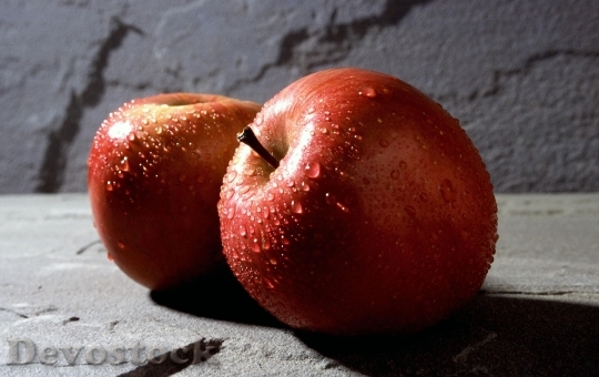 Devostock Red Apple Fruits