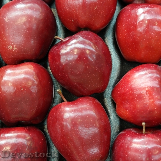 Devostock Red Apples Fruit Fresh