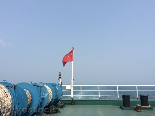 Devostock Red Flag Ship Travel
