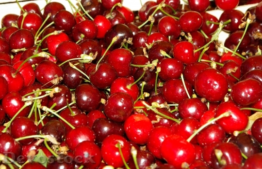 Devostock Red Fruits Cherries Cherry