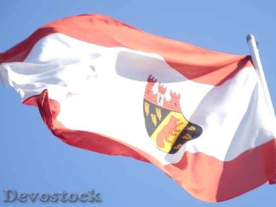 Devostock Reinickendorf Flag Blow Flutter
