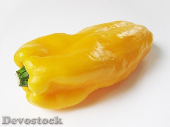 Devostock Ripe Yellow Pepper Isolated