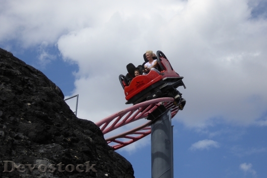 Devostock Roller Coaster Attraction Fun