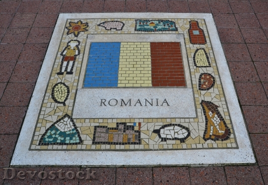 Devostock Romania Team Emblem Flag