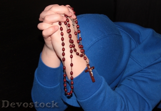 Devostock Rosary Prayer Religion Catholic