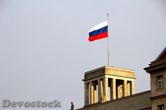 Devostock Russia Embassy Berlin Flag