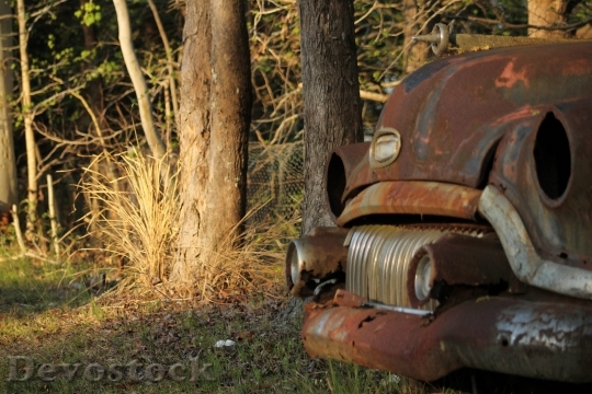 Devostock Rusty Car Old Vehicle