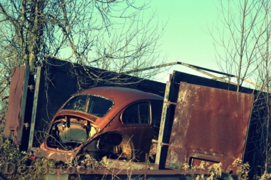 Devostock Salvage Yard Car Wreck 11