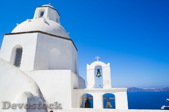 Devostock Santorini Chapel Greece Church