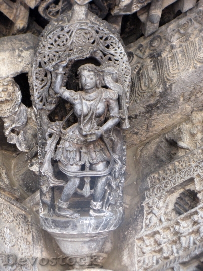Devostock Sculpture Belur Carving Temple