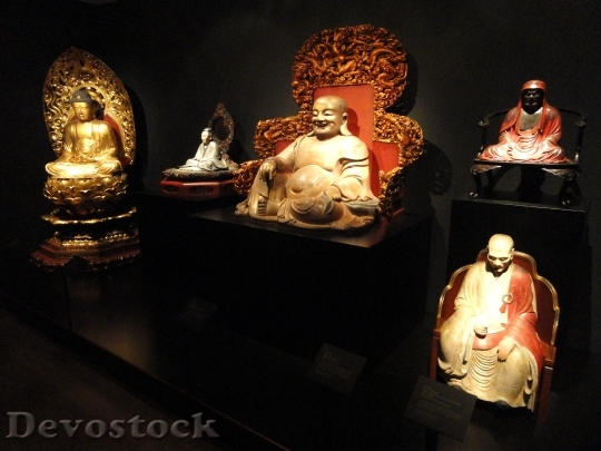 Devostock Sculptures Figures Asian Museum