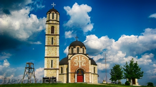 Devostock Serbia Landscape Church Faith