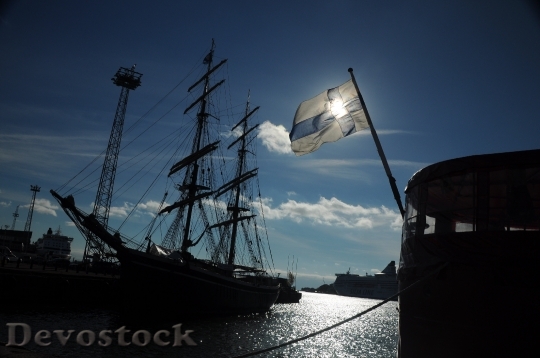 Devostock Ship Finland Helsinki Flag
