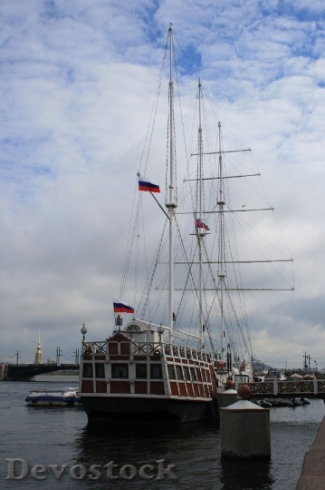 Devostock Ship Sailing Masts Flags