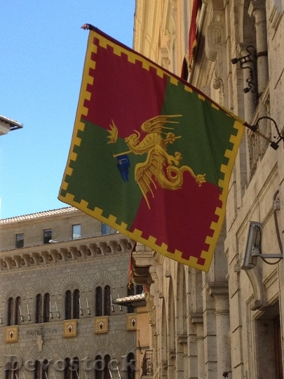 Devostock Siena Italy Flag Italian
