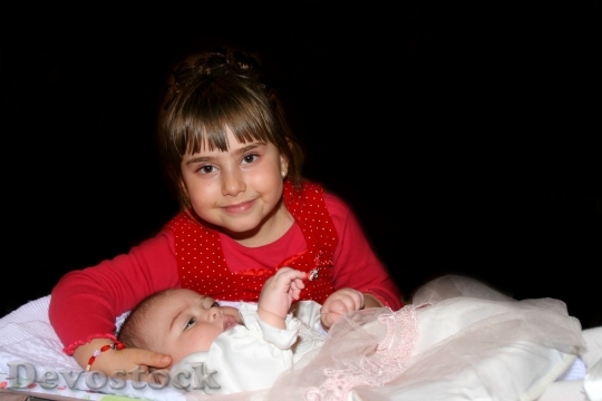 Devostock Sisters Toddler Love Protection