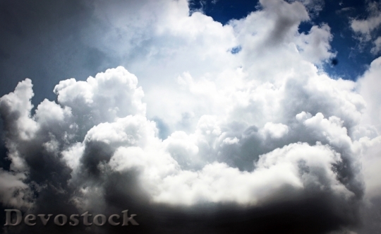 Devostock Sky Cloud Blue Background 3
