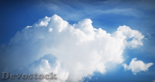 Devostock Sky Cloud Blue Background 7