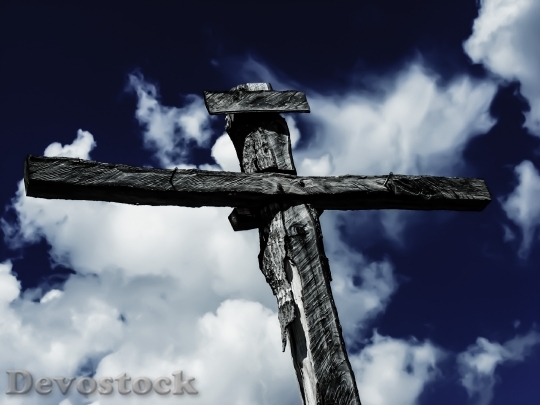 Devostock Sky Cloud Cross Crucifixion