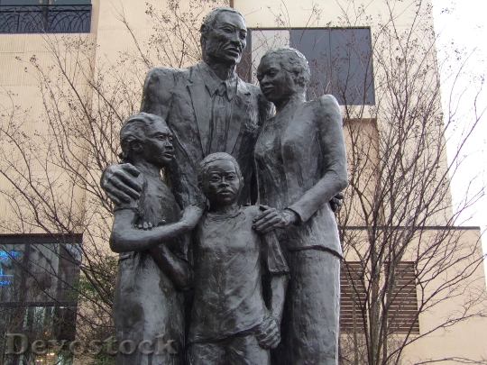 Devostock Slave Family Statue Heritage