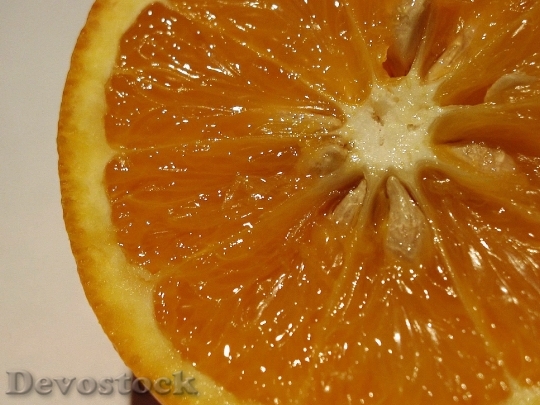 Devostock Sliced Juicy Orange Fruit