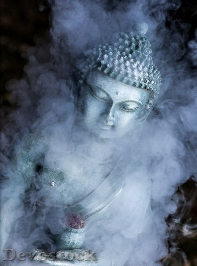 Devostock Smoke Vape Buddha Statue 0