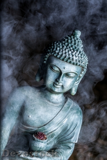 Devostock Smoke Vape Buddha Statue