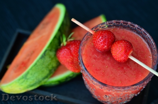 Devostock Smoothie Strawberries Watermelon 833470