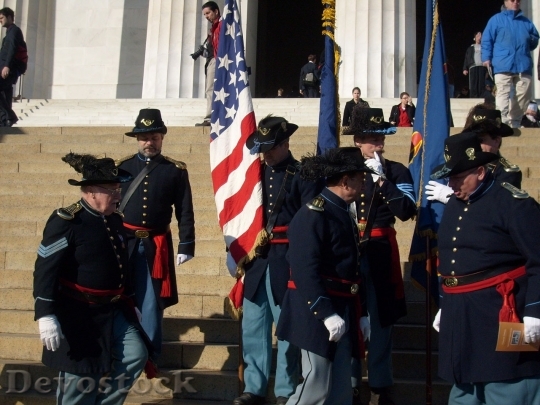 Devostock Soldiers Flags Civil War