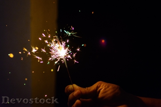 Devostock Sparkler Fireworks Colors Diwali 0