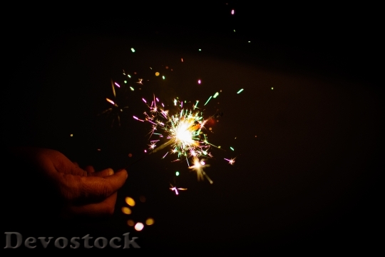 Devostock Sparkler Fireworks Colors Diwali 1