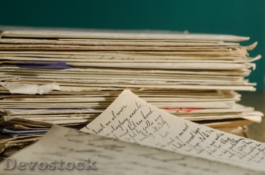Devostock Stack Letters Letter Handwriting