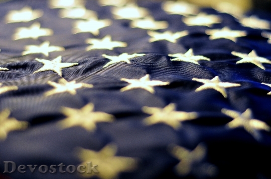 Devostock Stars Blue American Flag