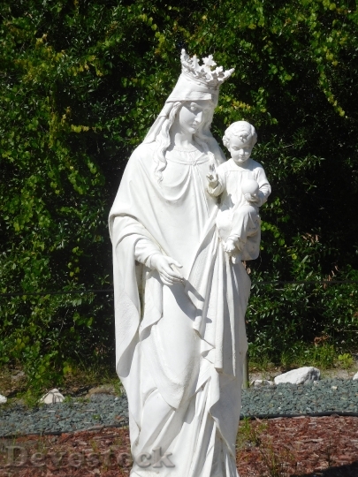 Devostock Statue Figure Religion Catholic