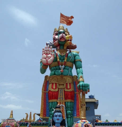 Devostock Statue Temple Hanuman Monkey 1