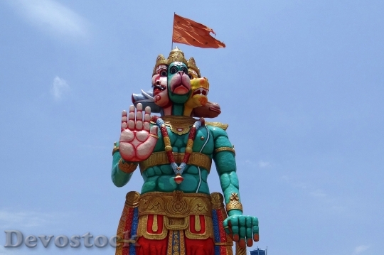 Devostock Statue Temple Hanuman Monkey 2