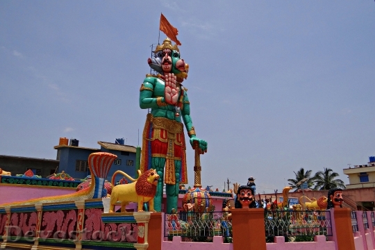 Devostock Statue Temple Hanuman Monkey 3