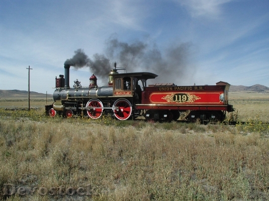 Devostock Steam Locomotive Smoke Railway