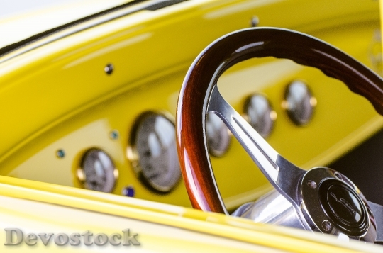 Devostock Steering Wheel Classic Car 0