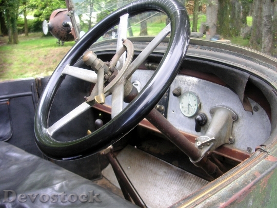Devostock Steering Wheel Vintage Car
